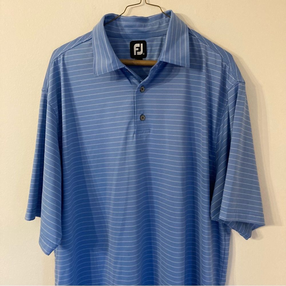 FootJoy Men’s blue striped golf polo size XL. - Picture 2 of 9
